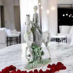 Lladro 01004516 Woman on Horse Figurine #4516