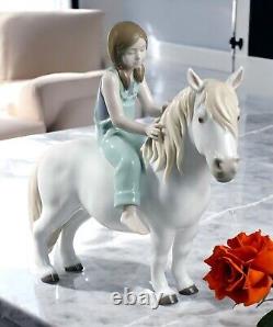 Lladro 01009139 Retired Girl with Pony Horse Figurine #9139 NEW