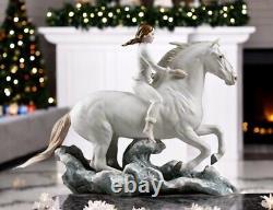 Lladro 01009371 Riding Her Horse On The Seashore Figurine #9371