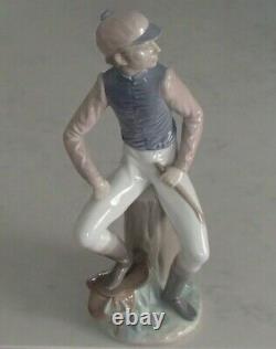 Lladro 1341 Male Jockey with horse saddle & crop LARGE & HEAVY MWOB, RV$840