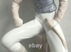 Lladro 1341 Male Jockey with horse saddle & crop LARGE & HEAVY MWOB, RV$840