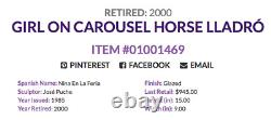 Lladro #1469 Girl Carousel Horse