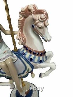 Lladro 1469 Girl on Carousel Horse Jose Puche Retired