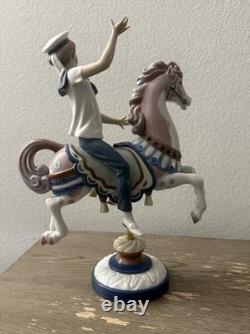 Lladro 1470 Boy on Carousel Horse MINT BOXED Canopy & Pole Retired Rare Spain
