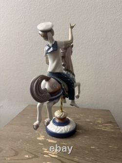 Lladro 1470 Boy on Carousel Horse MINT BOXED Canopy & Pole Retired Rare Spain