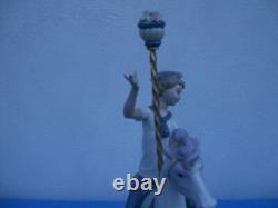 Lladro # 1470 Porcelain Boy On Carousel Horse Figurine