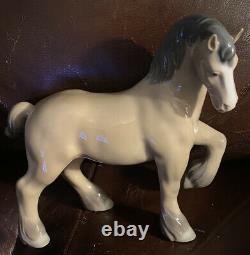 Lladro 14862 Horse Retired! Mint Condition! No Box! Glossy Finish! Rare