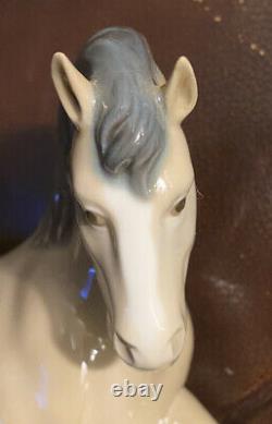 Lladro 14862 Horse Retired! Mint Condition! No Box! Glossy Finish! Rare