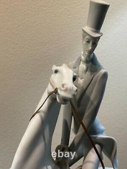 Lladro # 4515 Porcelain Figurine Retired Man On Horse ORIGINAL