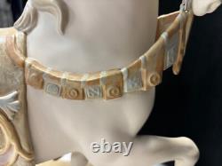 Lladro A Regal Steed Horse 16 Matte With Enamel Blanket In Original Box