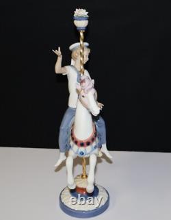 Lladro Boy on Carousel Horse 15.5 Gloss Figurine #1470 by Jose Puche
