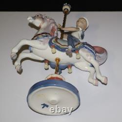 Lladro Boy on Carousel Horse 15.5 Gloss Figurine #1470 by Jose Puche