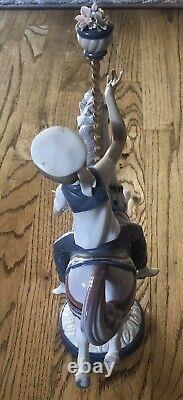 Lladro Boy on Carousel Horse Porcelain Figurine 1470 Jose Puche Damaged