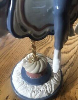 Lladro Boy on Carousel Horse Porcelain Figurine 1470 Jose Puche Damaged