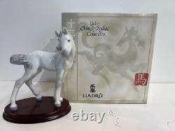 Lladro Chinese Zodiac Collection The Horse with Original Box & Stand #6827