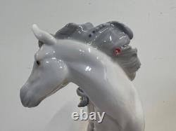 Lladro Chinese Zodiac Collection The Horse with Original Box & Stand #6827