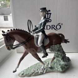Lladro Dressage Figurine 01008418 Lady On Horse IN BOX SIGNED