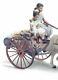 Lladro Flower Wagon 01001784 Porcelain Piece Horse Carriage Black Legacy
