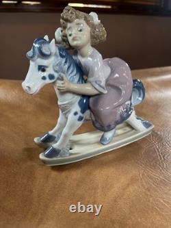Lladro Faithful Steed Girl Rocking Horse Porcelain Figurine 5769 Gift