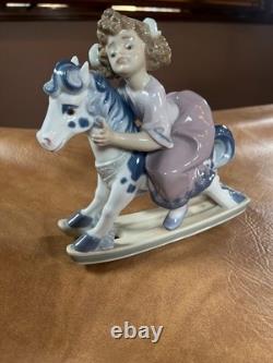 Lladro Faithful Steed Girl Rocking Horse Porcelain Figurine 5769 Gift