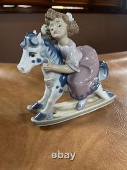 Lladro Faithful Steed Girl Rocking Horse Porcelain Figurine 5769 Gift