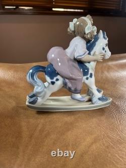 Lladro Faithful Steed Girl Rocking Horse Porcelain Figurine 5769 Gift