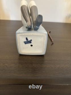 Lladro Female Equestrian Figurine Horse Derby Riding Porcelain Retired Mint