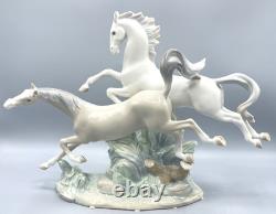 Lladro Figurine 4655 HORSES GALLOPING / HORSE GROUP NO Orig Box / Retired 2000