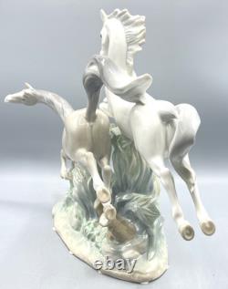Lladro Figurine 4655 HORSES GALLOPING / HORSE GROUP NO Orig Box / Retired 2000