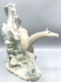 Lladro Figurine 4655 HORSES GALLOPING / HORSE GROUP NO Orig Box / Retired 2000
