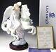 Lladro Figurine A Message Of Joy Girl Angel On Horse #1883 Ltd Mint Box Base
