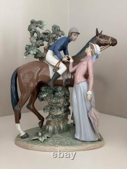 Lladro Figurine Jockey And Lass #5036 Francisco Catala Retired
