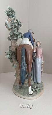 Lladro Figurine Jockey And Lass #5036 Francisco Catala Retired