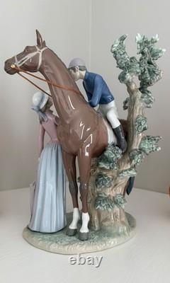 Lladro Figurine Jockey And Lass #5036 Francisco Catala Retired