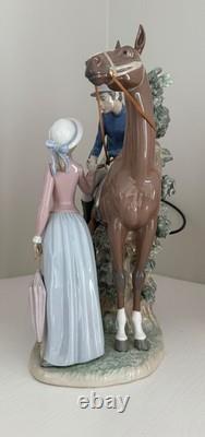 Lladro Figurine Jockey And Lass #5036 Francisco Catala Retired