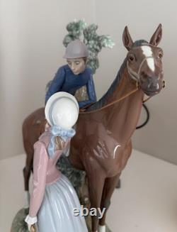 Lladro Figurine Jockey And Lass #5036 Francisco Catala Retired Lladro Figurine Jockey And Lass #5036 Francisco Catala Retired