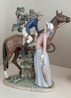 Lladro Figurine Jockey And Lass #5036 Francisco Catala Retired