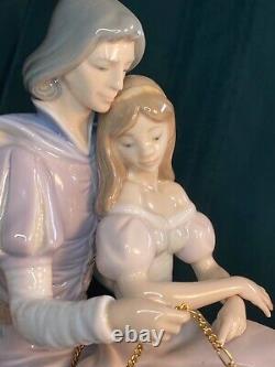 Lladro Figurine Love Story #5991 Prince, Princess, White Horse Retired MINT RARE