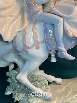 Lladro Figurine Love Story #5991 Prince, Princess, White Horse Retired MINT RARE