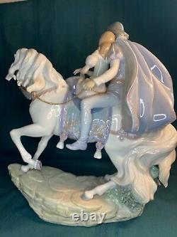 Lladro Figurine Love Story #5991 Prince, Princess, White Horse Retired MINT RARE
