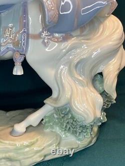 Lladro Figurine Love Story #5991 Prince, Princess, White Horse Retired MINT RARE