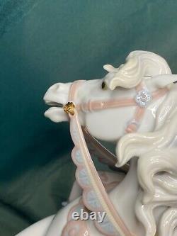 Lladro Figurine Love Story #5991 Prince, Princess, White Horse Retired MINT RARE