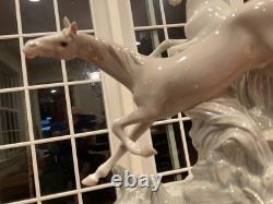 Lladro Galloping Horses Figurine Porcelain Vtg. Art Sculpture 4655 Excel Cond