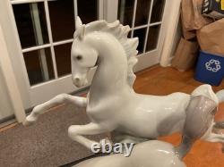 Lladro Galloping Horses Figurine Porcelain Vtg. Art Sculpture 4655 Excel Cond
