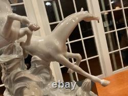 Lladro Galloping Horses Figurine Porcelain Vtg. Art Sculpture 4655 Excel Cond