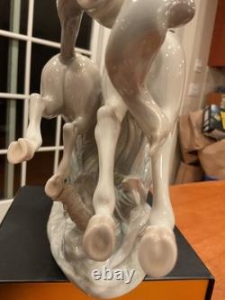 Lladro Galloping Horses Figurine Porcelain Vtg. Art Sculpture 4655 Excel Cond