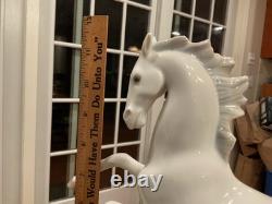 Lladro Galloping Horses Figurine Porcelain Vtg. Art Sculpture 4655 Excel Cond