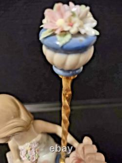 Lladro Girl 1469 & Boy 1470 Riding Carousel Horse