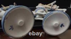 Lladro Girl 1469 & Boy 1470 Riding Carousel Horse