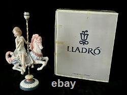 Lladro Girl on Carousel Horse Item #1469 RETIRED Mint cond with box